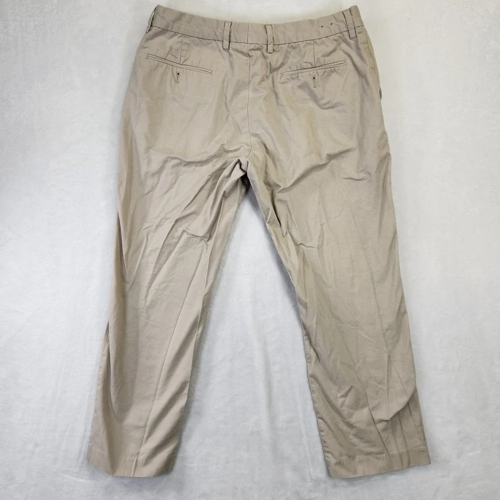 Mens J. Crew Chino Pants Tan Straight Fit Casual Dress Khaki‎ W34 L30
